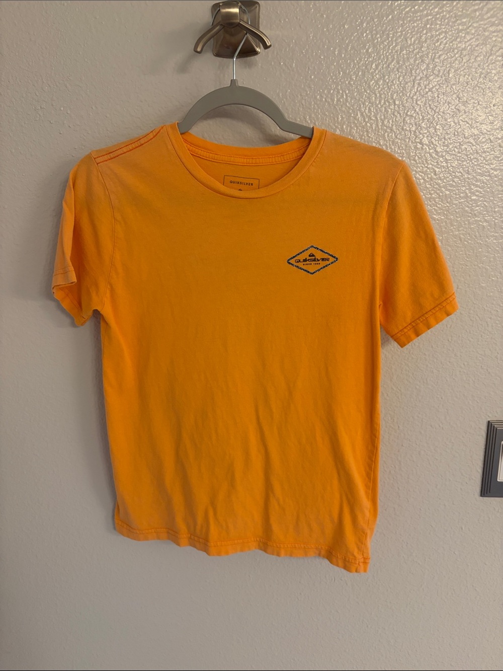 Quiksilver Orange Kids' Short Sleeve Tee with Chest Patch